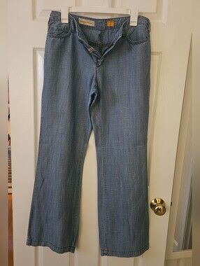 Pilcro and the Letterpress Light Blue Wide-Leg Jeans